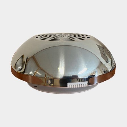 Ventilator / dekventiel TMC, kunststof met roestvrijstalen kap, Ø197 mm / Ø95 mm, zilver