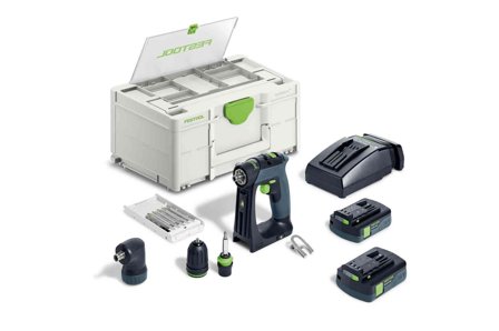 Festool CXS 18 C 3,0-Set Skruvdragare med batteri och laddare, Maskiner