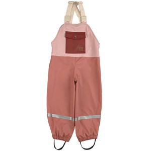 Kuling Edinburgh Recycled Rain Pants Woody Rose/Burnt Pink/Burgundy 110/116 cm - Bottoms - 110/116 cm - Pink