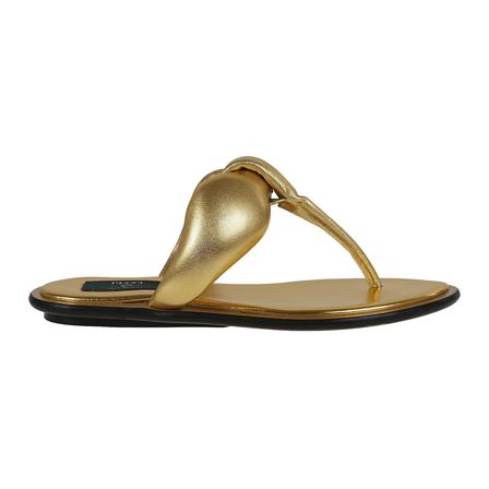 Emilio Pucci, Flat Sandals Zielony, Kobieta, Rozmiar: 36 EU