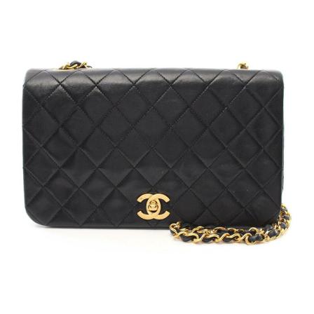 Chanel Vintage Pre-owned Shoulder Väska svart, Dam Vintage Väskor, Dam, Storlek: ONE SIZE