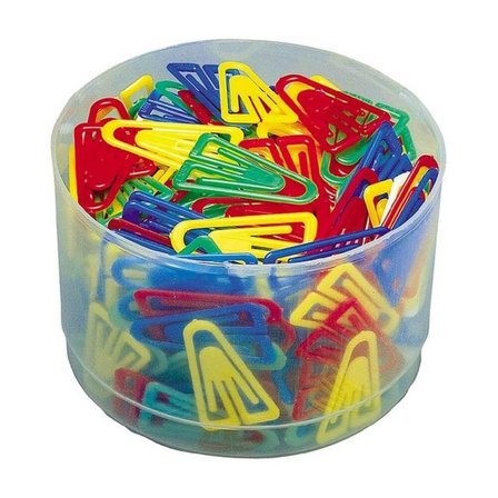 Laurel Plastgem, Plast, 35mm sorterade färger 200/fp - Lyreco - Kontorsmaterial - Till skrivbordet - Gem