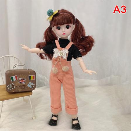 30 Cm 1/6 Bjd Docka Vinterklänning Set 21 Movable Makeup E Girl
