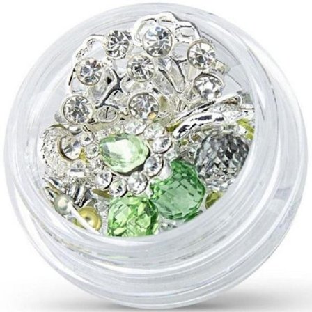 Dekorationer - Mix - Sølv - 08 - Krysolit