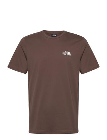 M S/S Simple Dome Tee Sport T-shirts Short-sleeved Brown The North Face