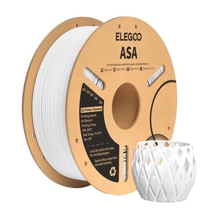 ASA ELEGOO Filament (vit)