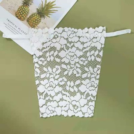 Anti-walking Bysthållare Bottoming Underkläder Cover VIT