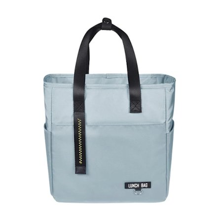 Bento vanntett lunsjveske/kjøleveske er lett å bære, egnet for skole, kontor, reise, piknik, blå stor bule L, 27*15*28cm