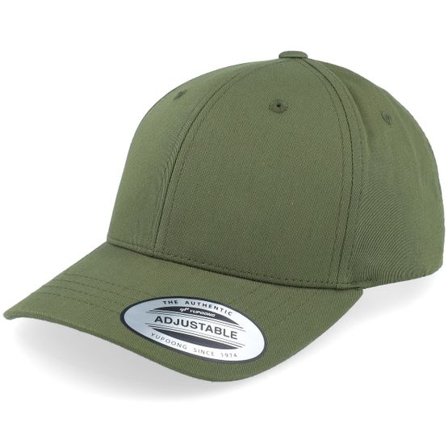 Yupoong - Grön adjustable Keps - Kids Olive Adjustable @ Hatstore