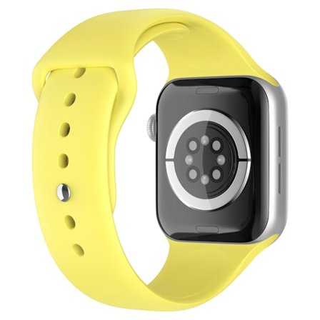 Apple Watch 38/40/41/42 mm Silikon Armband (S/M) Gul