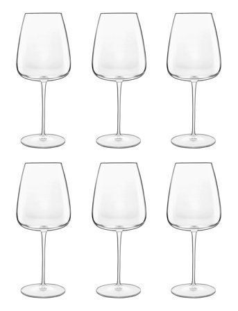 Luigi Bormioli Rødvinsglas Merlot I Meravigliosi 6 Stk. - Nude - 70 CL