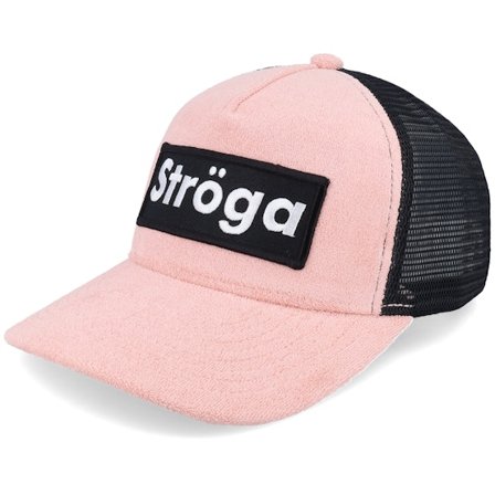 Iconic - Rose trucker Casquette - Ströga Pink/Black Terry Trucker @ Hatstore