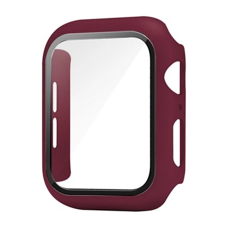 Glas+Skal för Apple Watch case 9 8 7 6 SE 3 iWatch Tillbehör Skärmskydd Apple watch series 44mm 40mm 38/42mm 45mm 41mm