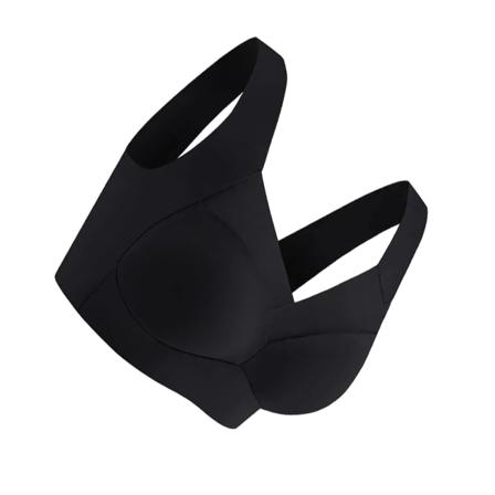 Hållningskorrigerande BH Förbättra hållningen med trådlös push-up black 6XL