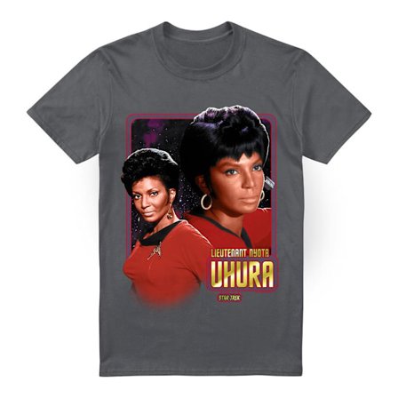 Star Trek Herr Uhura T-Shirt M Gråmelerad
