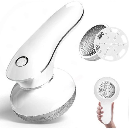 Genopladelig elektrisk fnugfjerner med ekstra blade til fnuller