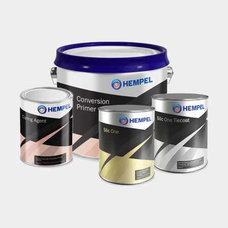Paket för konvertering till självrengörande biocidfri bottenfärg Hempel Silic One Complete Conversion Kit, Large - Black (19990), för Västkusten, Ostk