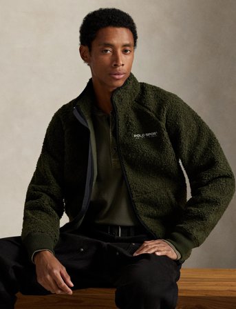 Polo Ralph Lauren Polo Sport Pile Fleece Jacket - Khaki green - M