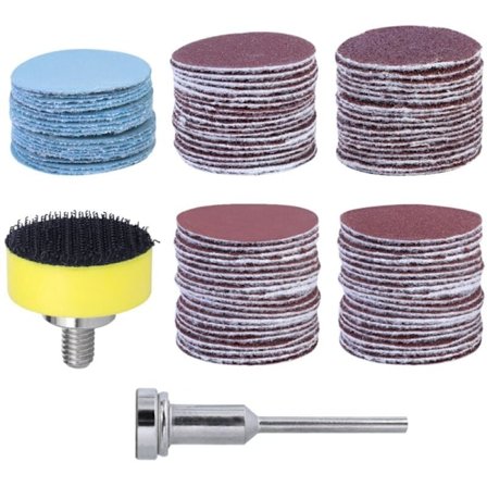 100 stk. 25 mm runde slibeskiver, 100-3000 korn, selvklæbende slibepapir til slibning og polering