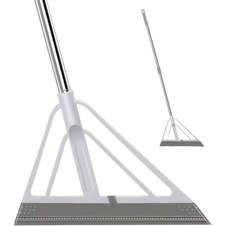 2 Multifunksjonell magisk kost, vindusvisker i gummi for rengjøring av glass, gulvrengjøring silikost, for kjøkken, bad, vindu