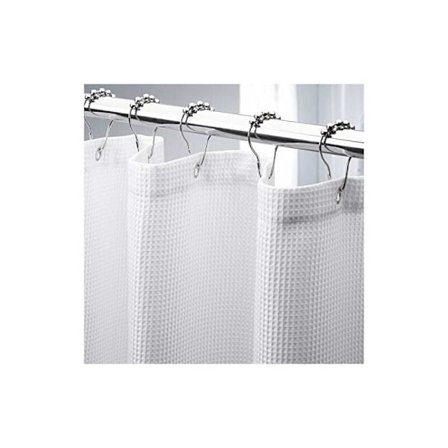 180*210cm Extra Långt Våffelmönstrat Duschdraperi, Kraftigt Tyg Sh