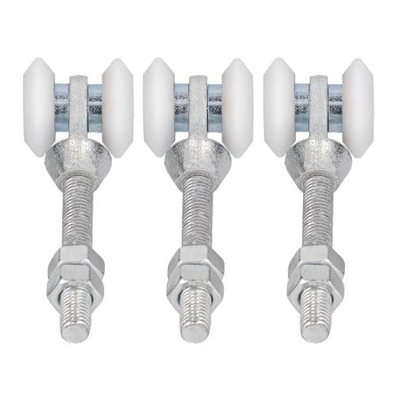 3 stk 40mm Enkelt Hjul Hengende Dørspor med Skyvedørhjul KLB