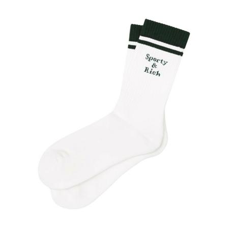 Sporty & Rich Socks , Wit , unisex , Maat: ONE Size Sokken