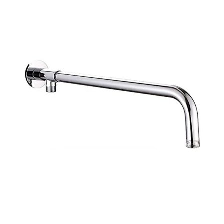 38 cm veggmontert dusjarmforlengelse i rustfritt stål, sprayarm, veggmontert dusjarm, dusjforlengelse for regndusjhoder i badekaret