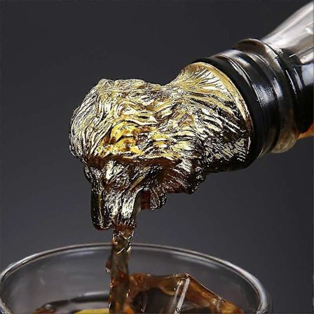 Zinklegering Hjort Elg Vin Hælder Prop til Bar, Restaurant, Olie & Eddike Brug