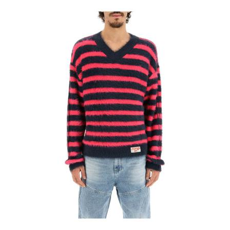 Andersson Bell, V-neck Knitwear Rood, Heren, Maat:L