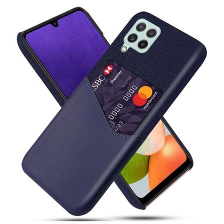 Bofink Samsung Galaxy A22 4G Card Suojakuori - Sininen Blue