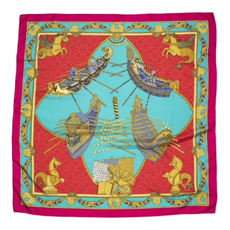 Hermès Vintage, Pre-owned Scarf Rood, Dames, Maat:ONE Size