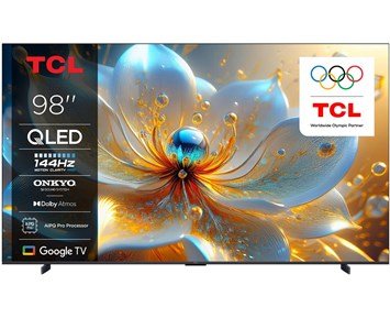 TCL-98T8C-TCL 98" T8C 4K QLED Smart TV-Tv-75 tommer og større