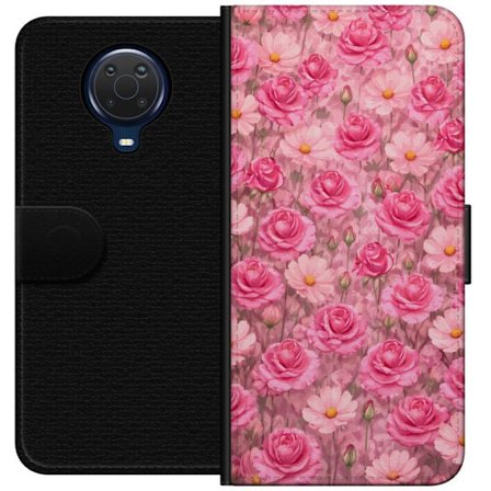 Kompatibel Tegnebogsetui til Nokia G20 Petal Reverie Blush Rose