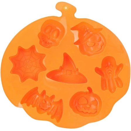 Pumpe Silikone Kageform, Halloween, Jule-spøgelse, Pumpe, Muffin, Månekage, Slik, Kage, Isterning