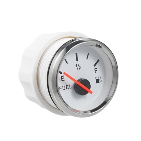 Marine Drivstoffnivåmåler Vanntett Båt Drivstoffmåler 240~33ohm Signal 52mm med LED Bakgrunnsbelysning for Univ