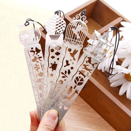 4 st originala sidmarkeringar, metall sidmarkering, bokmärke, skolmaterial, personliga sidmarkeringar, present till skollärare