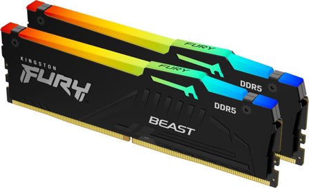 Kingston FURY Beast RGB 32GB 5600MHz DDR5 (2x 16GB) CL36-38-38, AMD EXPO, 1.25V