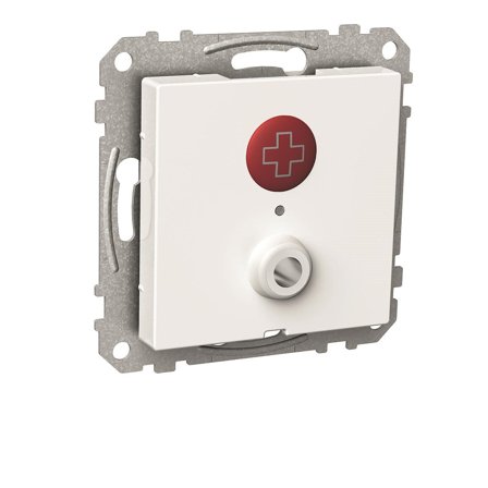 Schneider Electric WDE002245 Nødsignalknapp for montering i veggboks c/c 60 mm, Alarm & sikkerhet