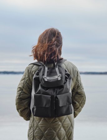 Elodie Details Changing Bag Backpack City - Black - Black - ONE SIZE