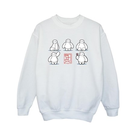 Disney Boys Big Hero 6 Baymax Många Poser Sweatshirt 5-6 År W