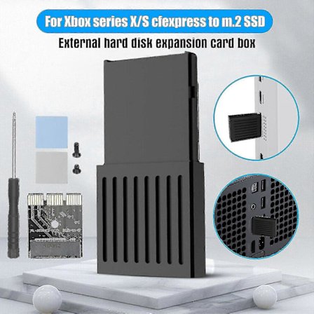 Kannettava 1TB SSD Xbox Series X/S -konsolille - M.2 Laajennuskorttikotelo