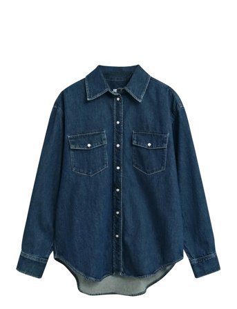 Rel Pocket Denim Shirt Blue GANT