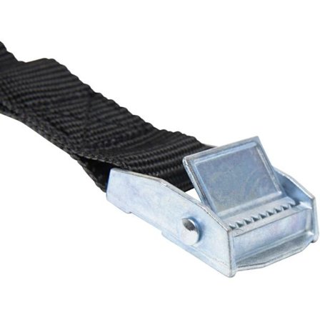 2,5 m x 25 mm 2-osainen räikkäkiristysliina - Kuormaliinat - Musta kiristysliina