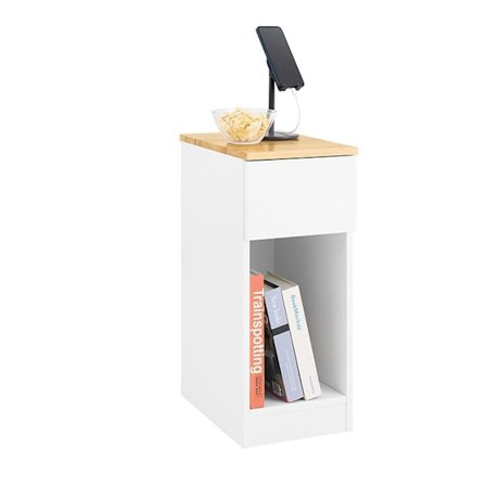Rootz natbord - Bedstabel - sidebord - Stabilitet og opbevaring - 25x60x40cm - Organiser og beskyttegulve