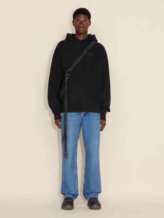 Holzweiler - Relaxed Hoodie - Black - Mens - Extra Large