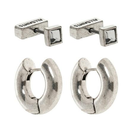 AllSaints Earrings Grå, Dame Øreringe, Størrelse: ONE Size