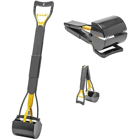 60 cm hundbajsspade med påsar, robust avfallsuppsamlare, enkel hävstång för alla husdjur