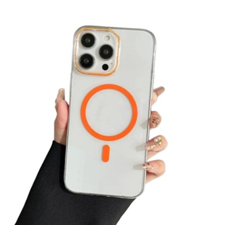 Mobilskal till iPhone 15 Pro Max MagSafe Compatible Protective - Orange