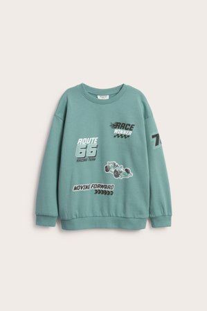 Kappahl | Sweatshirt med trykk | Lysegrønn